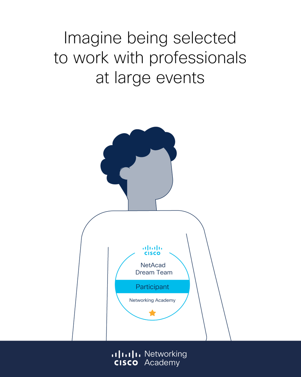 CiscoNetAcad's tweet photo. Can you imagine working on the #CiscoLive, #GlobalCitizenFestival, and the NFL #SuperBowl network? π
Make it real. Find out how to be part of the #NetAcadDreamTeam β‘οΈ https://t.co/6in3wzUPGn https://t.co/lkAas86wbO