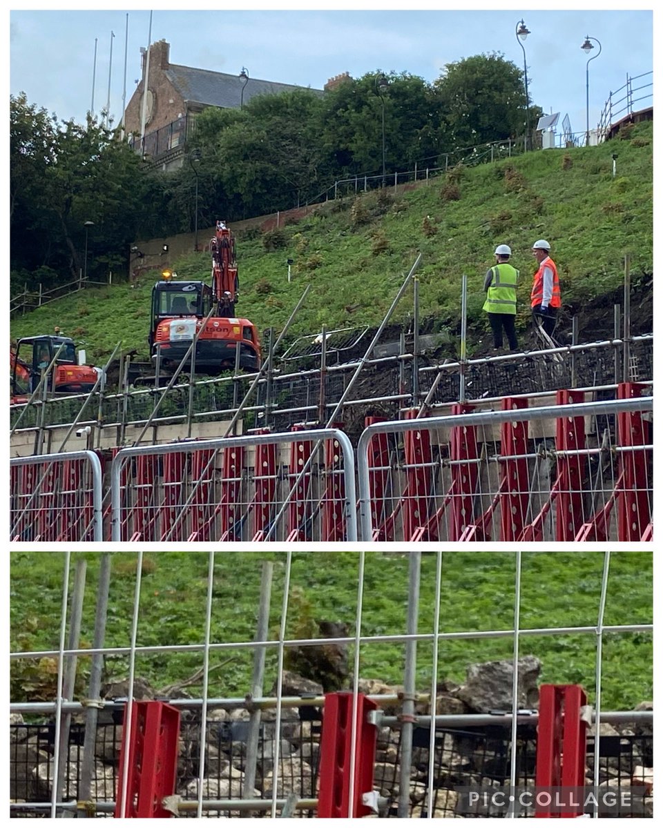 Good to see work going ahead creating the new walk way down to the Fish Quay. Currently removing rubble and rocks. Hope to finish this phase by  the end of August so building can start. @WillmottDixon 1/2  #NorthShields