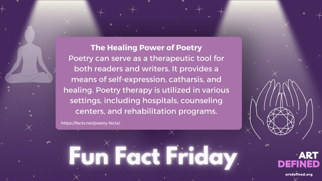artdefinedinc's tweet photo. Poetry fun fact! Hope you all have an amazing weekend!

#poetry #funfact #art https://t.co/CMPrCIVGzC