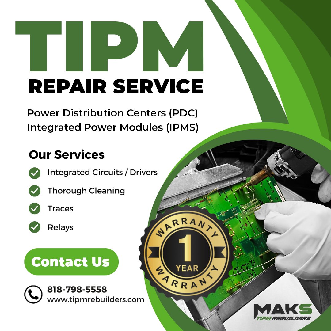 tipmrebuilders's tweet image. We can handle all TIPM issues. Fill out a repair form after purchase and keep external fuses and relays intact. Visit our website tipmrebuilders.com for more info.

#CarIssues #CarProblems #engineproblems #fusebox #Chrysler #Dodge #RAM #Jeep #Volkswagen