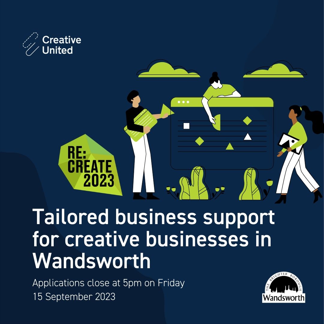 Are you a creative or run a creative business based in the borough of Wandsworth? Re:Create 2023! offers 50 individuals/ businesses the opportunity for tailored 1-1 mentoring and e-learning resources @CreativeUtdUK @wandbc. l8r.it/lC2z #ReCreate2023 #BusinessMentoring