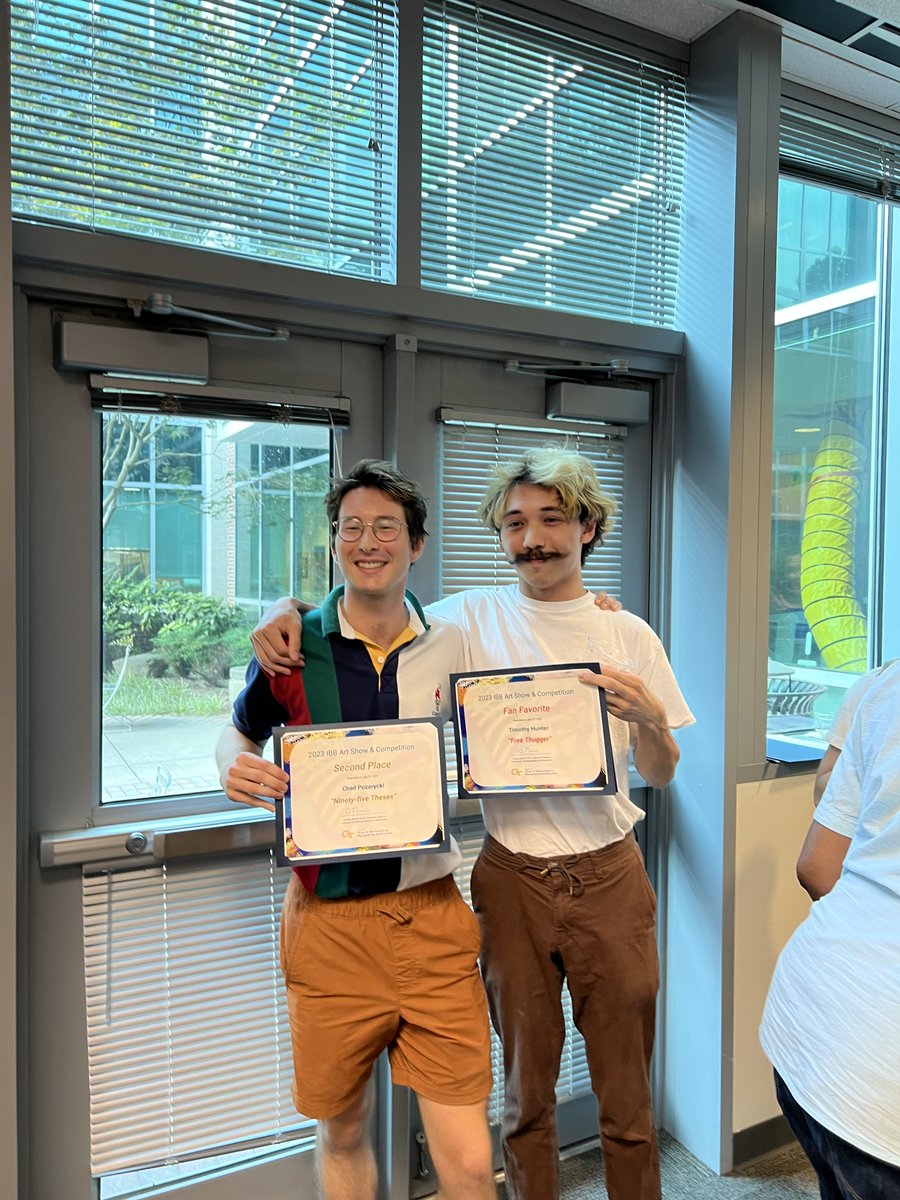 ibbgatech's tweet photo. Yesterday's art show, co-hosted by BBUGS and IBB, was a summer highlight! Hundreds of attendees came by to admire incredible artwork submitted by the IBB community. A few winners were selected by a panel of judges and presented awards! #IBB #BBUGS #artshow https://t.co/zFPF4p63Av