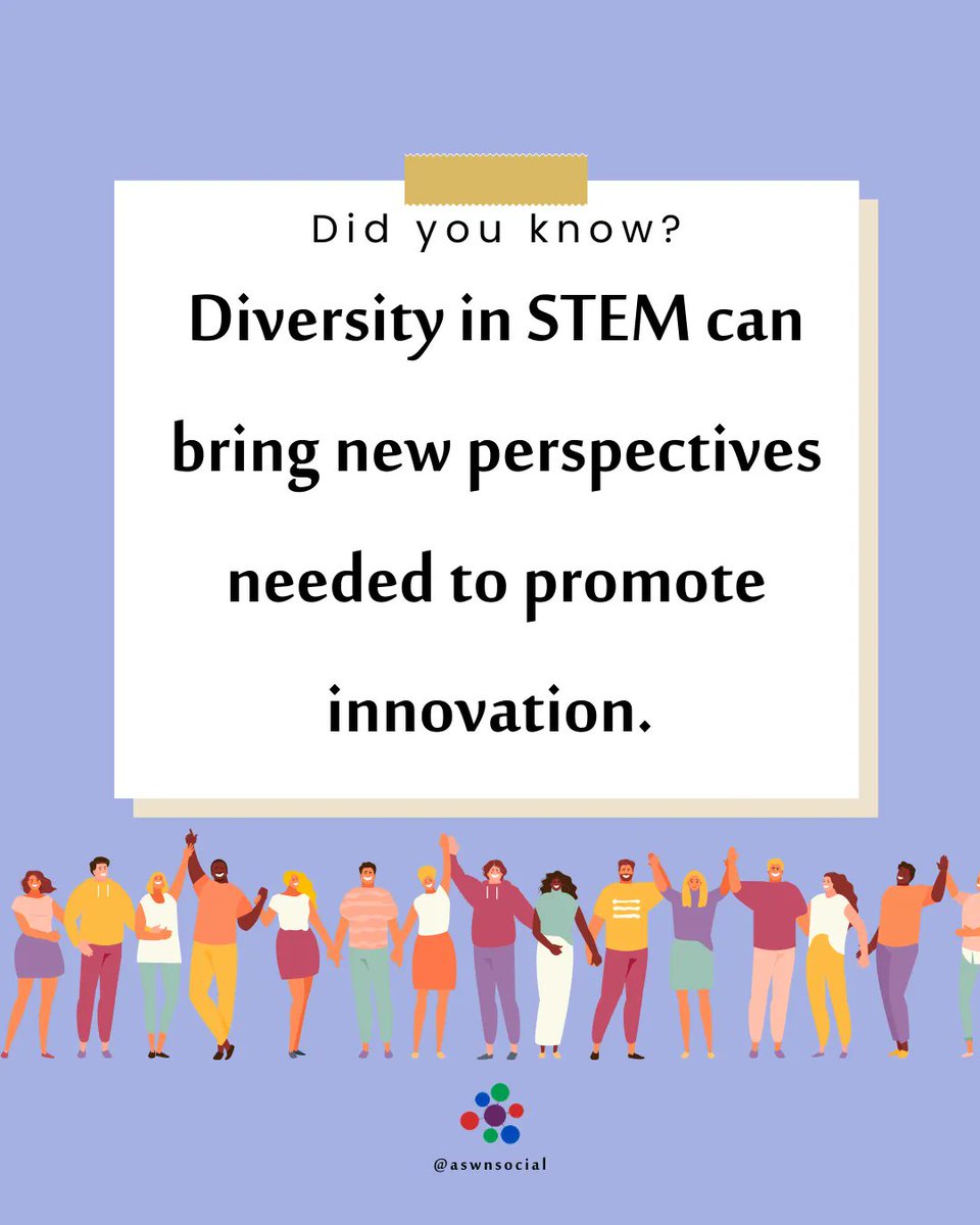 Did you know that #diversityinstem can bring new perspectives needed to promote innovation? This article highlights how “diversity leads to better problem-solving, expands the talent pool, and is important for long-term economic growth.”

Source: buff.ly/3g1prNf