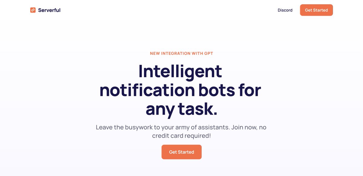 ServerfulApp's tweet image. What is Serverful?

Serverful offers a user-friendly platform for building and deploying intelligent bots. Stay updated on changes from your favorite websites, track prices of your preferred items, and more. Customize your bot to do what you want.