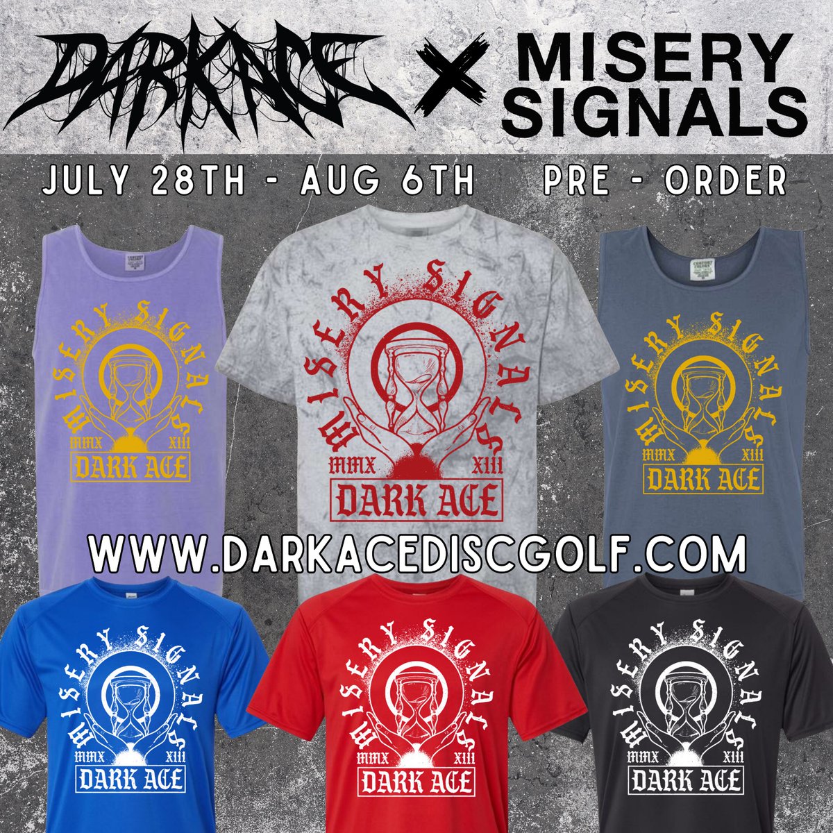Misery Signals (@miserysignals) on Twitter photo Most of us in this band are avid disc golfers, which is why we are thrilled to be able to offer this collaboration with the fine purveyors of disc golf & metal, <a href="/darkacediscgolf/">Dark Ace Disc Golf</a>.
darkacediscgolf.com/collections/mi… Most of us in this band are avid disc golfers, which is why we are thrilled to be able to offer this collaboration with the fine purveyors of disc golf & metal, <a href="/darkacediscgolf/">Dark Ace Disc Golf</a>.
darkacediscgolf.com/collections/mi…
