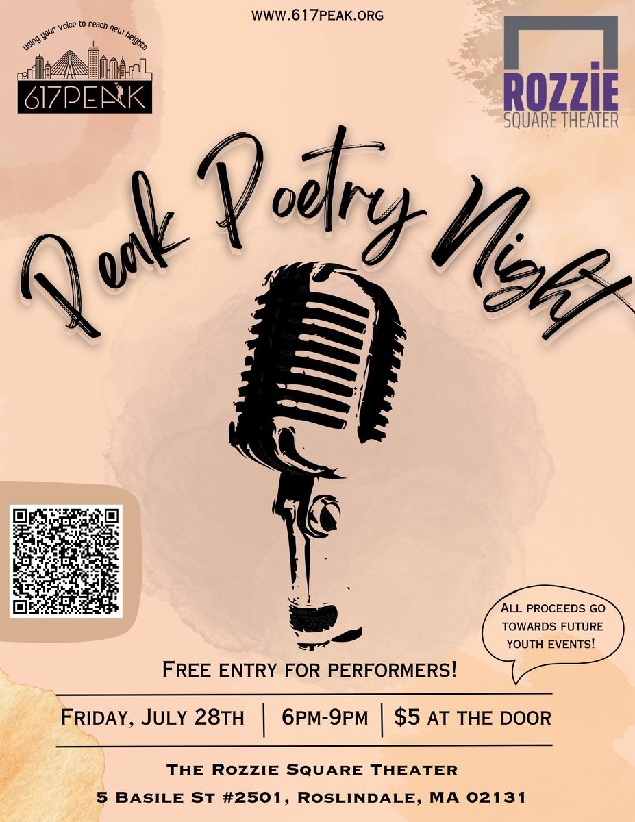 617Peak's tweet photo. PEAK POETRY NIGHT TONIGHT, you don’t wanna miss this! 💫 

LINK TO TICKETS BELOW⬇️
https://t.co/eDT8oqDvAU https://t.co/2iMG6zNLvh