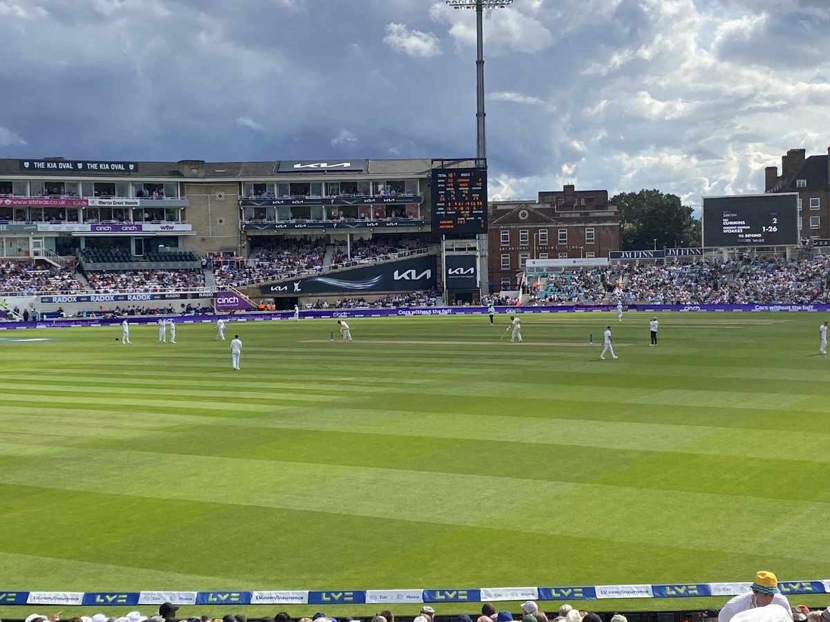 Having a great day at The Oval!