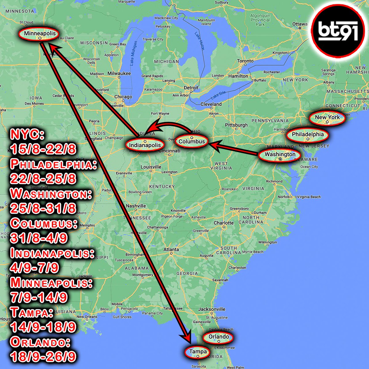 brandontan91's tweet photo. Attention trainers in the US, 
@ItsPrincessG &amp; I will be making a tour to 7 different cities after NYC #PokemonGOFest2023 🤩

We will be playing the 26Aug Global GoFest at Washington DC with Auntie Gladys too 🥳

We look forward to meeting everyone at the cities listed below 😄 https://t.co/pqhOReN6h5