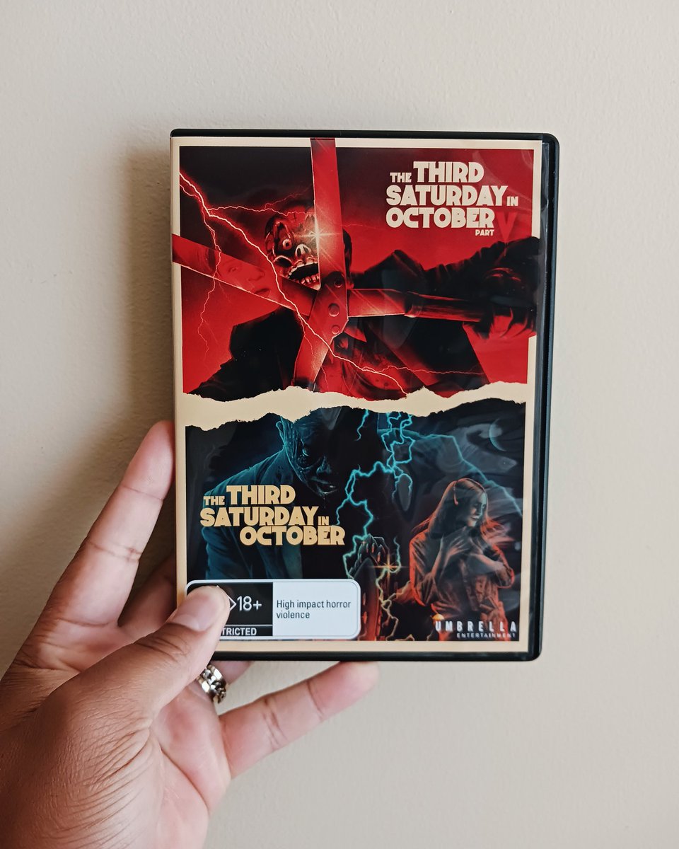 TheReelRapNerd's tweet photo. The Third Saturday in October| Finally picked up my physical copy of @tsiofilms . Part 1 is my favorite of the 2, but both make for a great double feature! https://t.co/VWZ7lhoeTl