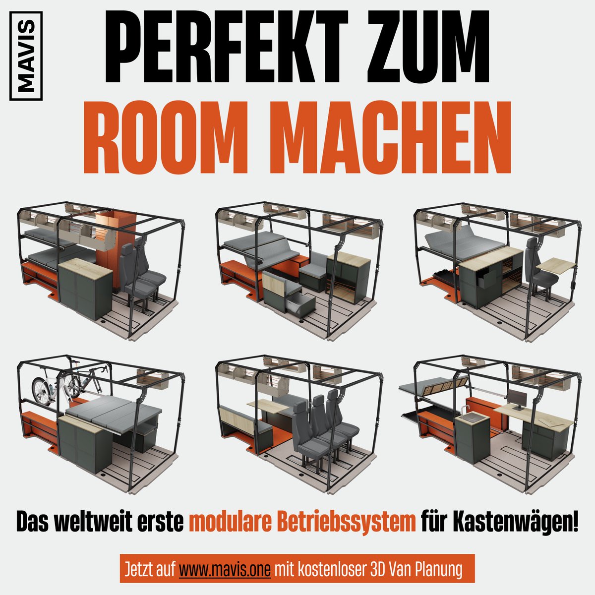 MAVIS_Vans's tweet photo. MAVIS. Das erste modulare Betriebssystem für Kastenwägen. Einfach, individuell und flexibel. Jederzeit erweiterbar. Jetzt mit kostenloser 3D-Van-Planung.

https://t.co/fdyd3RqPIy

#mavisvans #nextgenerationvans #modularvan #vanlife #homeiswhereyouparkit https://t.co/ofWzBHsXy2