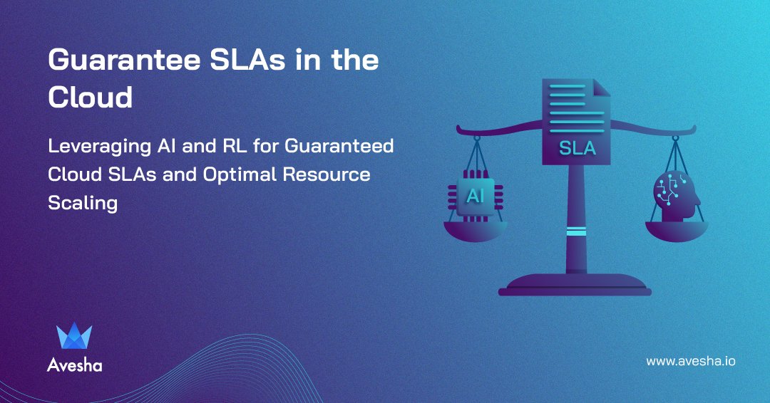 AveshaSystems's tweet photo. Revolutionizing Cloud SLAs! 🔒🚀 
Leveraging AI &amp; Reinforcement Learning, #SmartScaler ensures bulletproof Service Level Agreements for cloud apps. Say goodbye to performance issues and resource waste! 📈 #CloudSLAs #AI #ReinforcementLearning

https://t.co/l6UQhpQCC5 https://t.co/mbJjUcqMtx