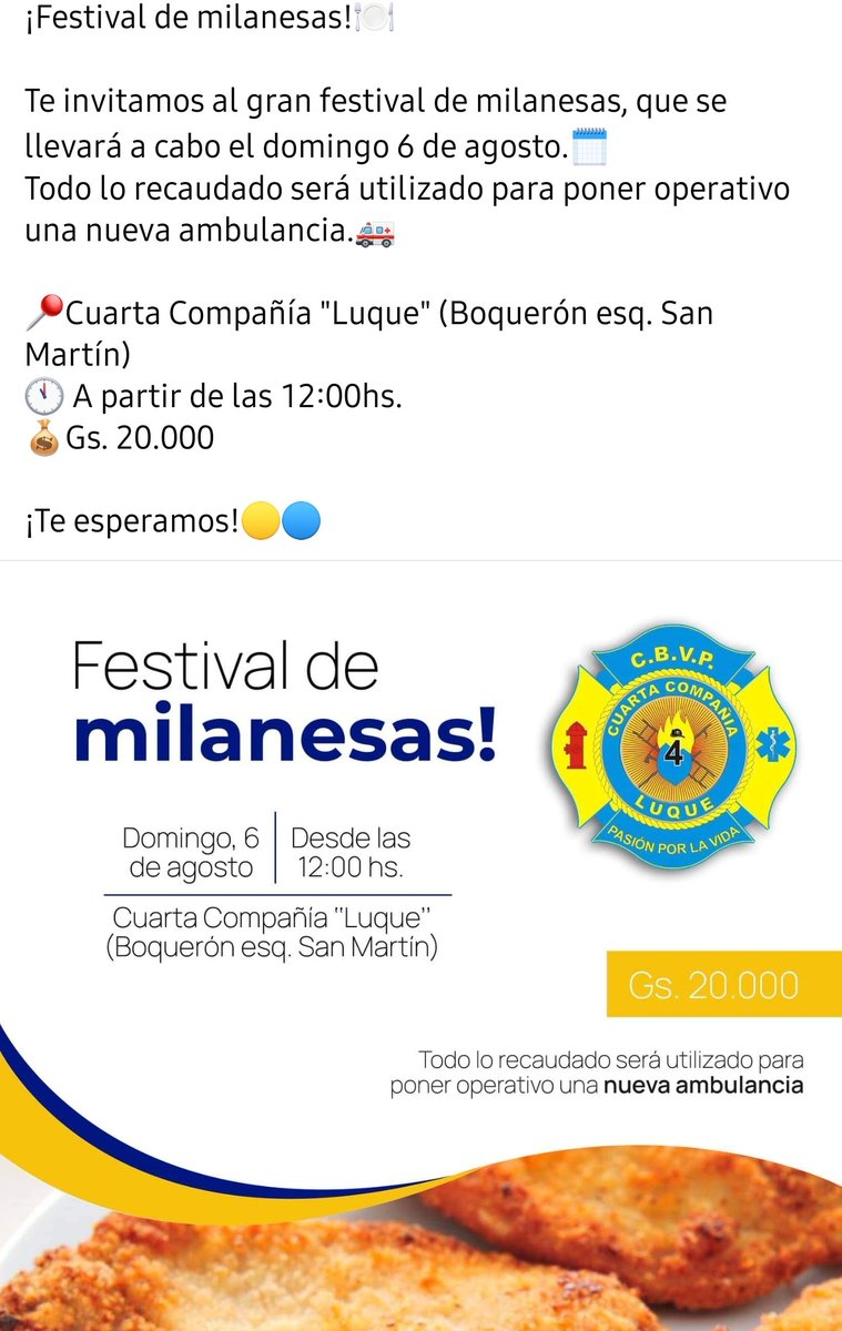 LuqueCuarta's tweet photo. Buen dia!! a no olvidar ayudarnos.
El dia 6 de agosto.
Llama a pedir tu adhesión al 021644275 https://t.co/mDXS6UbrGp