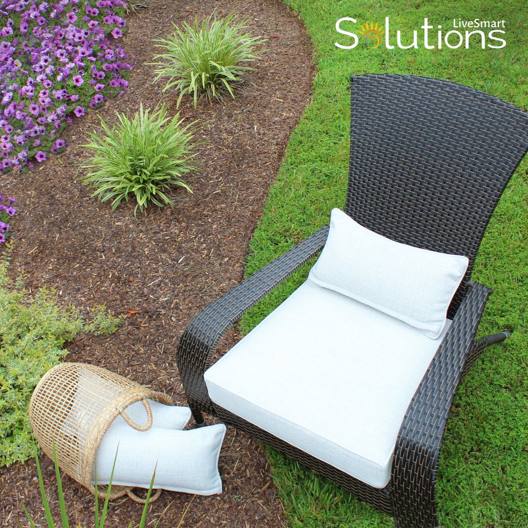 Introducing LiveSmart Solutions - a cleanable, fluorine free solution for any indoor or outdoor space. Our Solutions fabric will preserve color brilliance and allow you to withstand spills and the elements without worry. We’ve got you covered💧☀️☁️