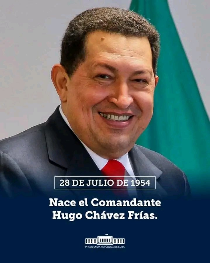 69 años cumpliría hoy el mejor amigo de #Cuba. Todos sabemos que tu partida fue temprana pero la huella que dejaste es indeheleble y eterna. #ChavezVive #UnaMejorJuventud