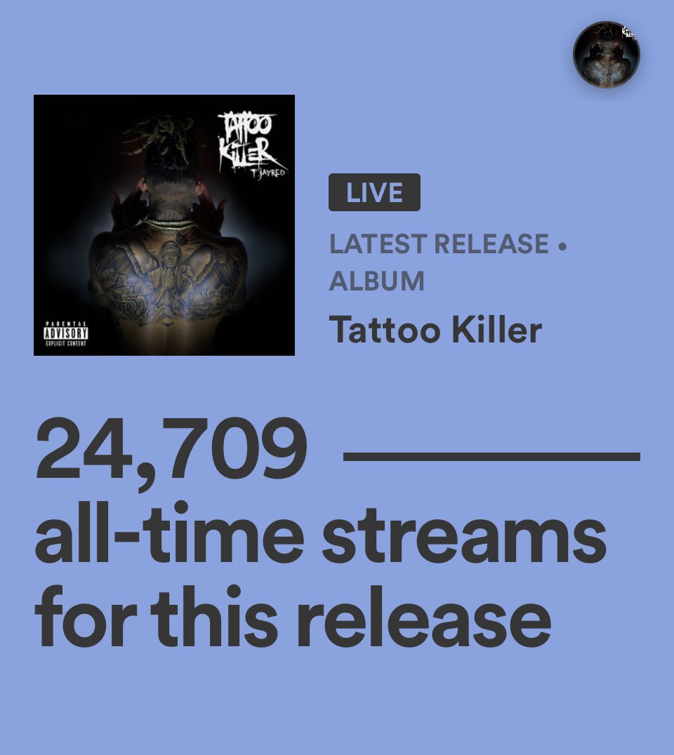 iTz_TjayRed's tweet photo. Link in Bio!! It’s Still the First Week on my “Tattoo Killer” release!! Link in Bio! Let’s Go!! https://t.co/d2wpEy2gRe