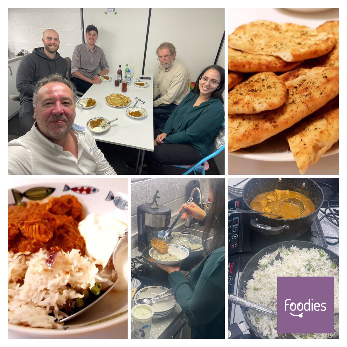 IdeasLimited's tweet photo. Todays Foodie Fridays’ Chef is Tej. She made an authentic chicken curry. This is proving to be a great team building and fun event where we can reflect on our achievements over the past month. 
#Inclusivedesign #foodiefridays  #productdesign #restaurantfurniture #workplacedesign https://t.co/YREBtSUpKH