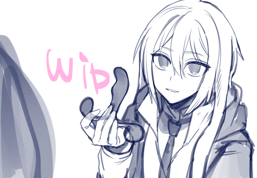 wip 10月のイベントで出すアンセルくん射精管理本描いてる 