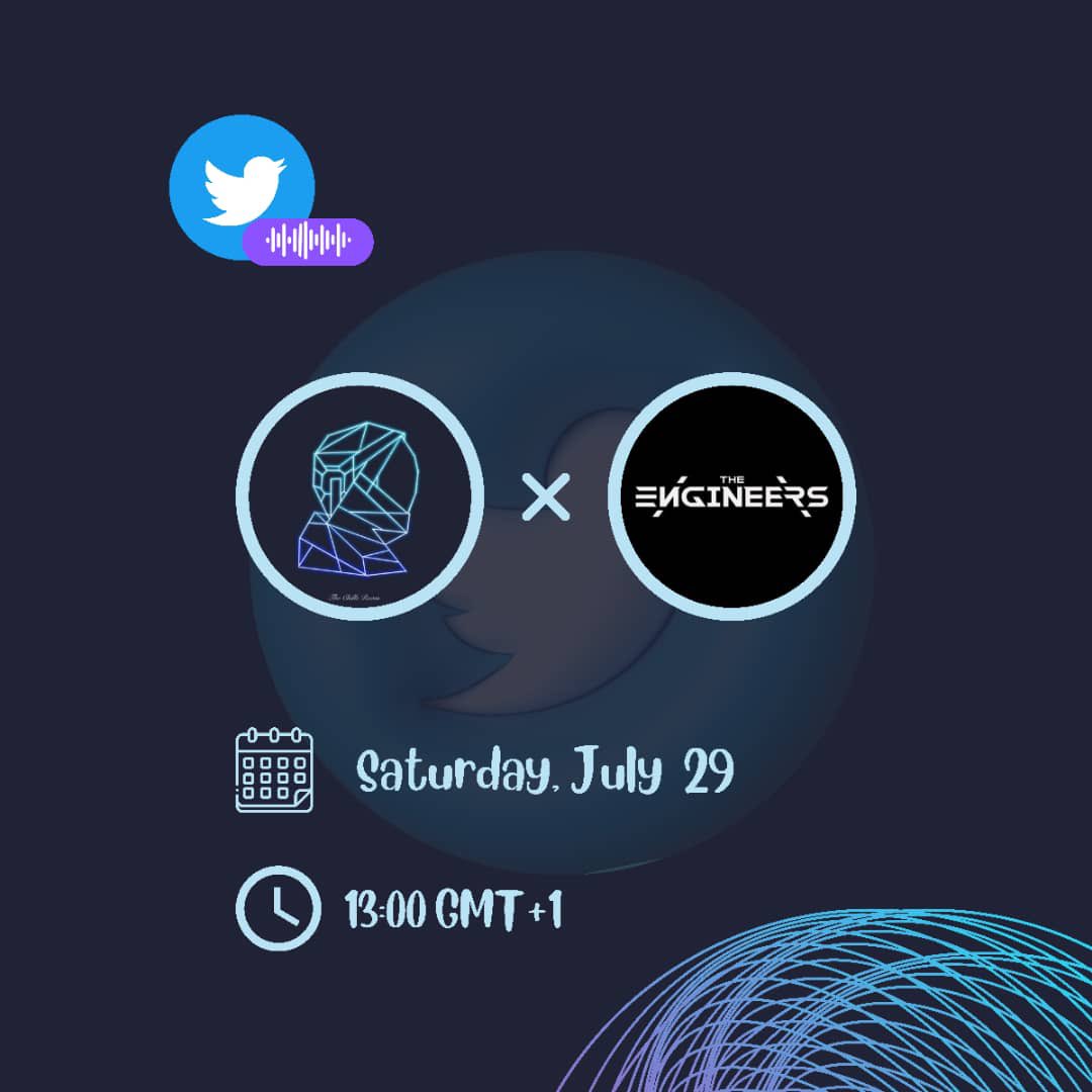 TheChillsRoom's tweet photo. We would be having an AMA with @TheEngineersNFT on a twitter space,pls kindly set reminder and RT.

Date,Time and Space link as shown below. https://t.co/VS8l1IEGgb