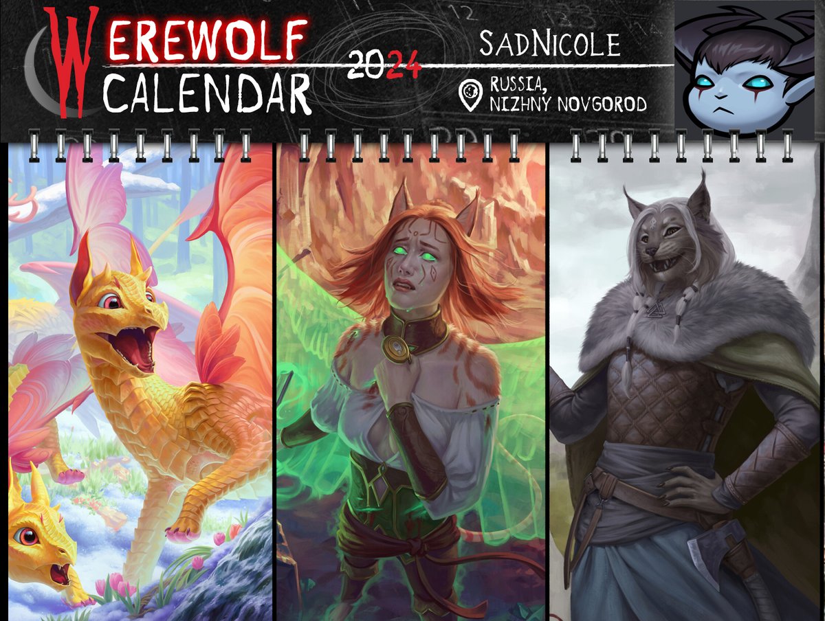 werecalendar's tweet photo. #WereCalendar #Age_of_wolf
The month ends here and so does our list. Allow us to introduce (or partially re-introduce ;3):
@NargilFlameWolf
@RagnarekCaytam
@saintfallen1
And SadNicole!
Gallery: https://t.co/EYqikbRBLy https://t.co/422PXebHfD