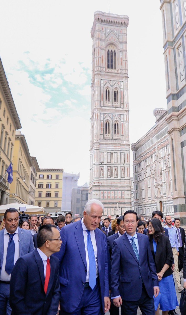 President Vo Van Thuong & Spouse paid a State visit to 🇮🇹 from 25-28 July 2023. The visit is of great significance to strengthening the ties between 🇻🇳 & 🇮🇹, especially when the two countries are celebrating 50 years of diplomatic relation & 10 years of Strategic Partnership.