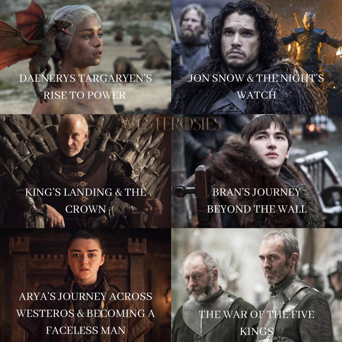 westerosies's tweet photo. Which was the best storyline in Game of Thrones? https://t.co/GmJ6az36rW