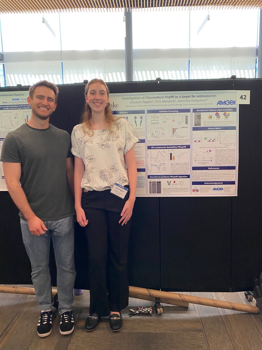 Congrats to our summer undergrad Lizzie @urichmond, mentored by Chris @Duke_CMB, on her terrific talk and poster for the Amgen Scholars Program! We’ll miss you and can’t wait to see what’s next! ☀️🤩