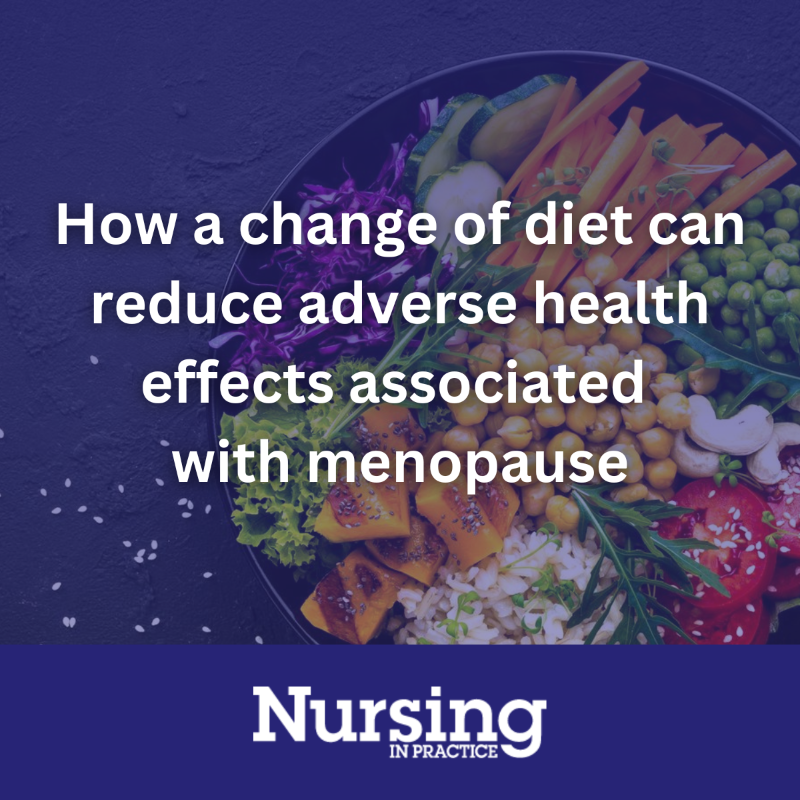 NurseinPractice's tweet photo. A change of diet can reduce some of the adverse health effects associated with menopause, such as blood sugar control and cholesterol levels, according to a new study led by King’s College London. 🍎

Find out how ⬇️