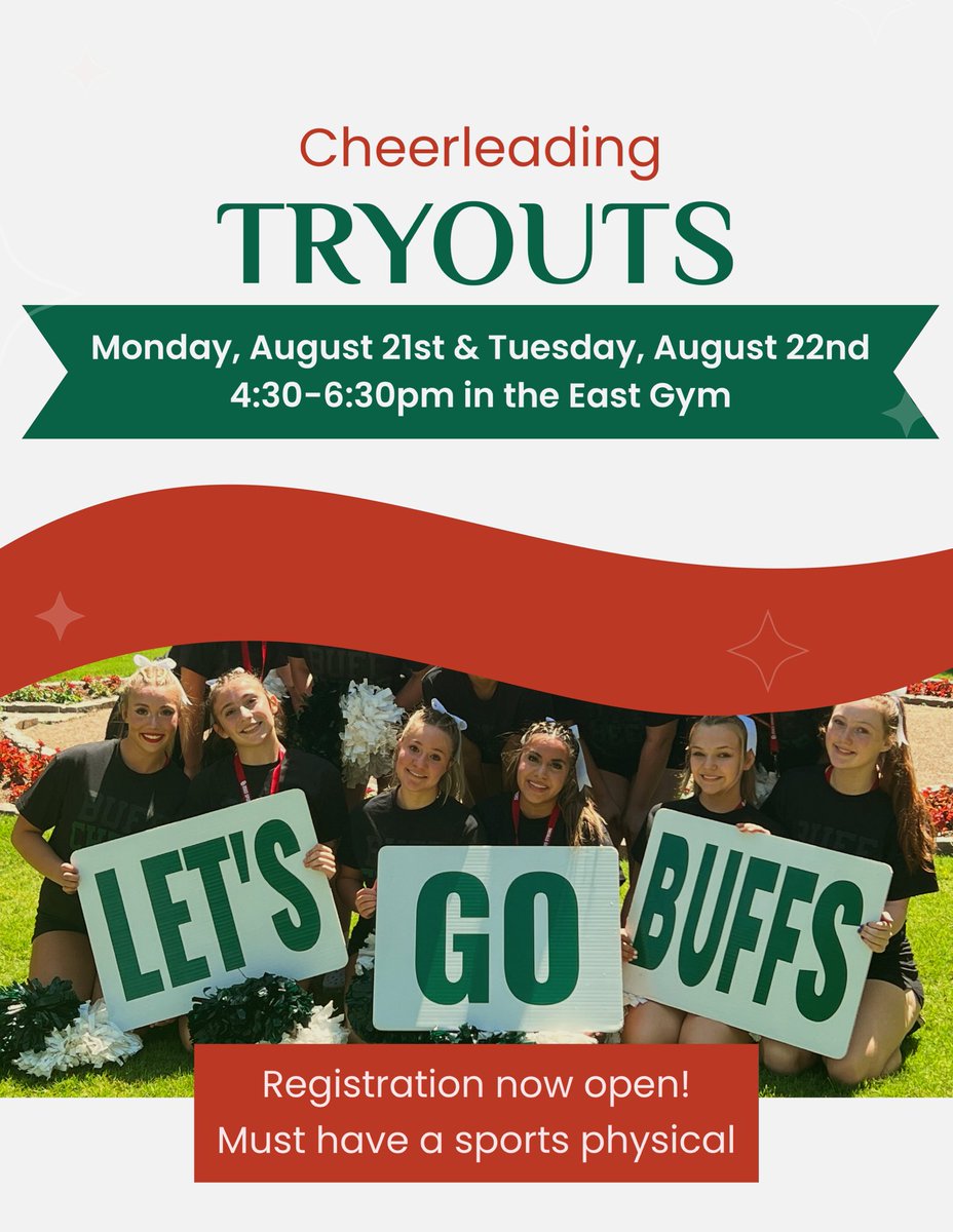 Fall tryout registration is open! Join our fun, spirited, competitive team. Openings for all positions and skill levels. Don’t miss your chance to cheer on @smokysports from the best seat in the house this season! 

Register ⬇️

forms.gle/685vSRQ6F15hfZ…