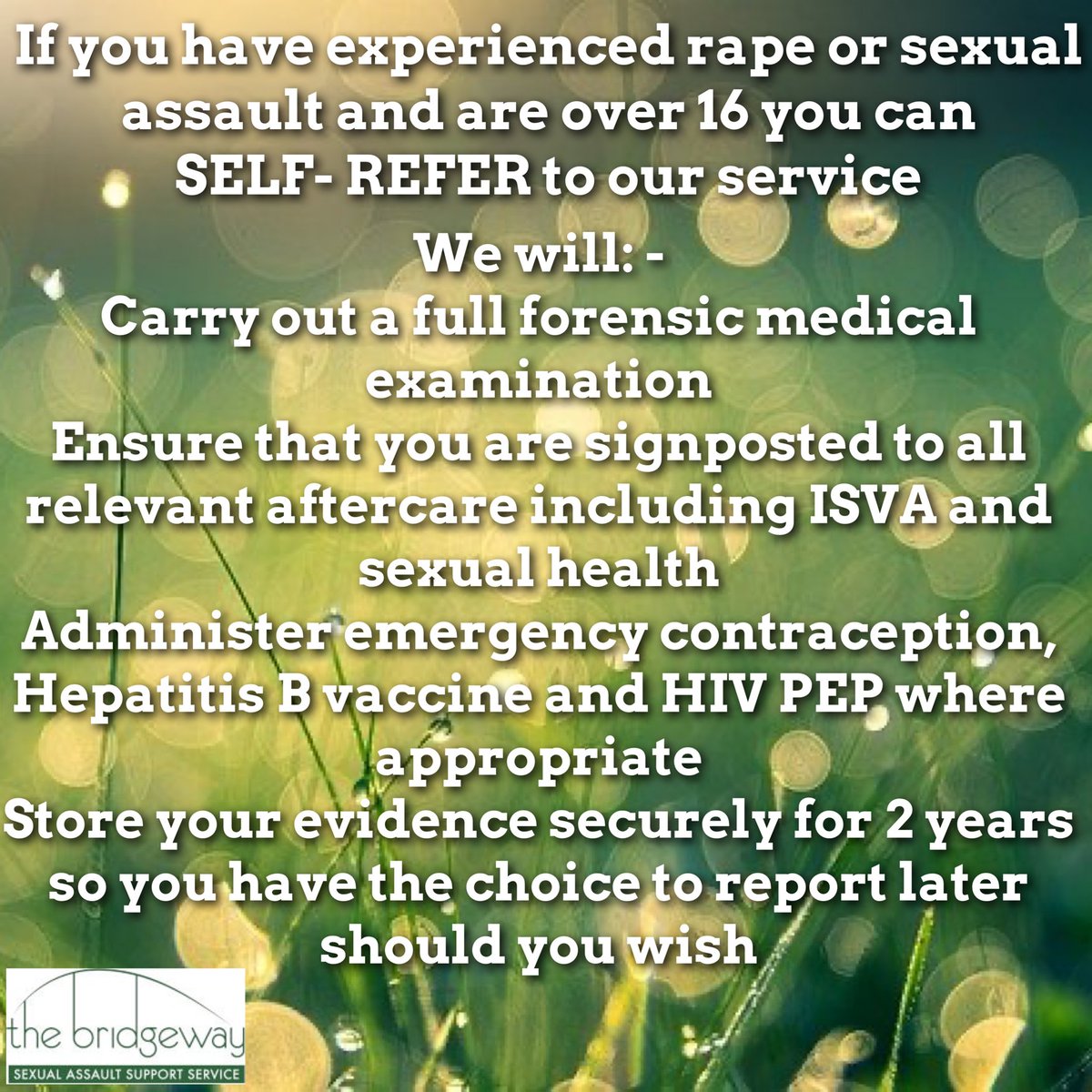 Did you know you can self-refer to our service?

#seeyouinthefields
#festivalvibes
#festivallife
#musicfestival
#musiclovers
#kendalcallingfestival
#lakedistrict
#kendalcalling2023
#leavenothingbutmemories
#MenToo 
#SpeakUp