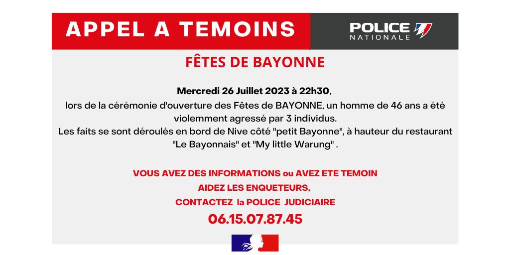 Police nationale 64 tweet media