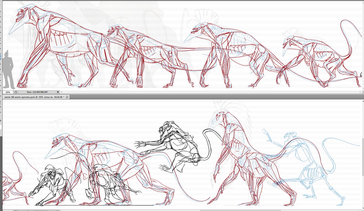 An older study of a set of Xeres sub/species that still holds a lot of value for me. Formerly of the Court of Charity, the Xeres' were originally Celestial, exemplifying multi-fold symmetry; their transformation upon their Descent to underneath Hell's mantle was rapid and drastic