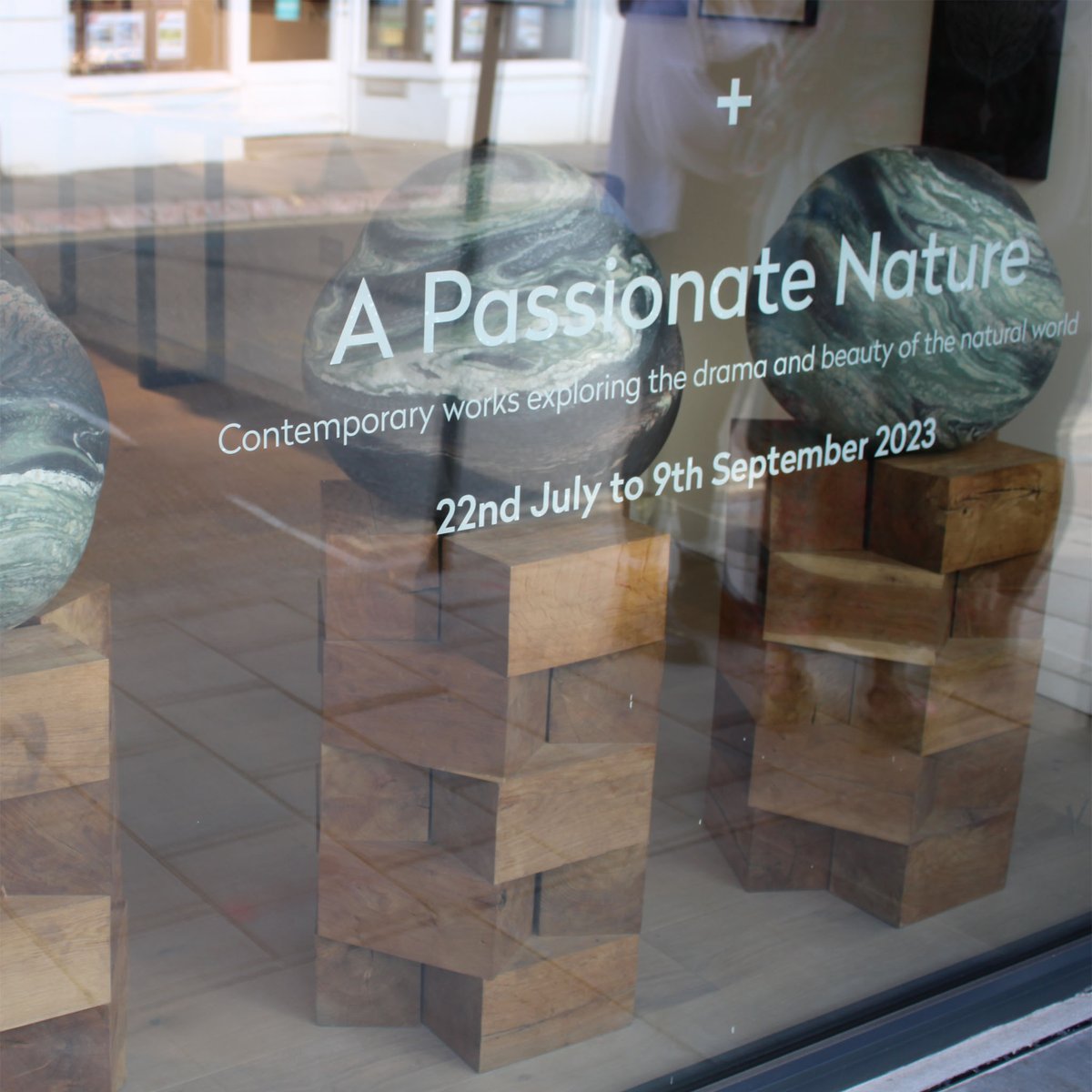 'Wild Man Stone' at Velarde - group show ‘A Passionate Nature’ at Velarde, Kingsbridge, Devon, UK - #peterrandallpage #contemporaryprints #contemporarysculpture #espalier #granite #kingsbridge #linocut #prints #recentwork #sculpture #stonecarving #velarde