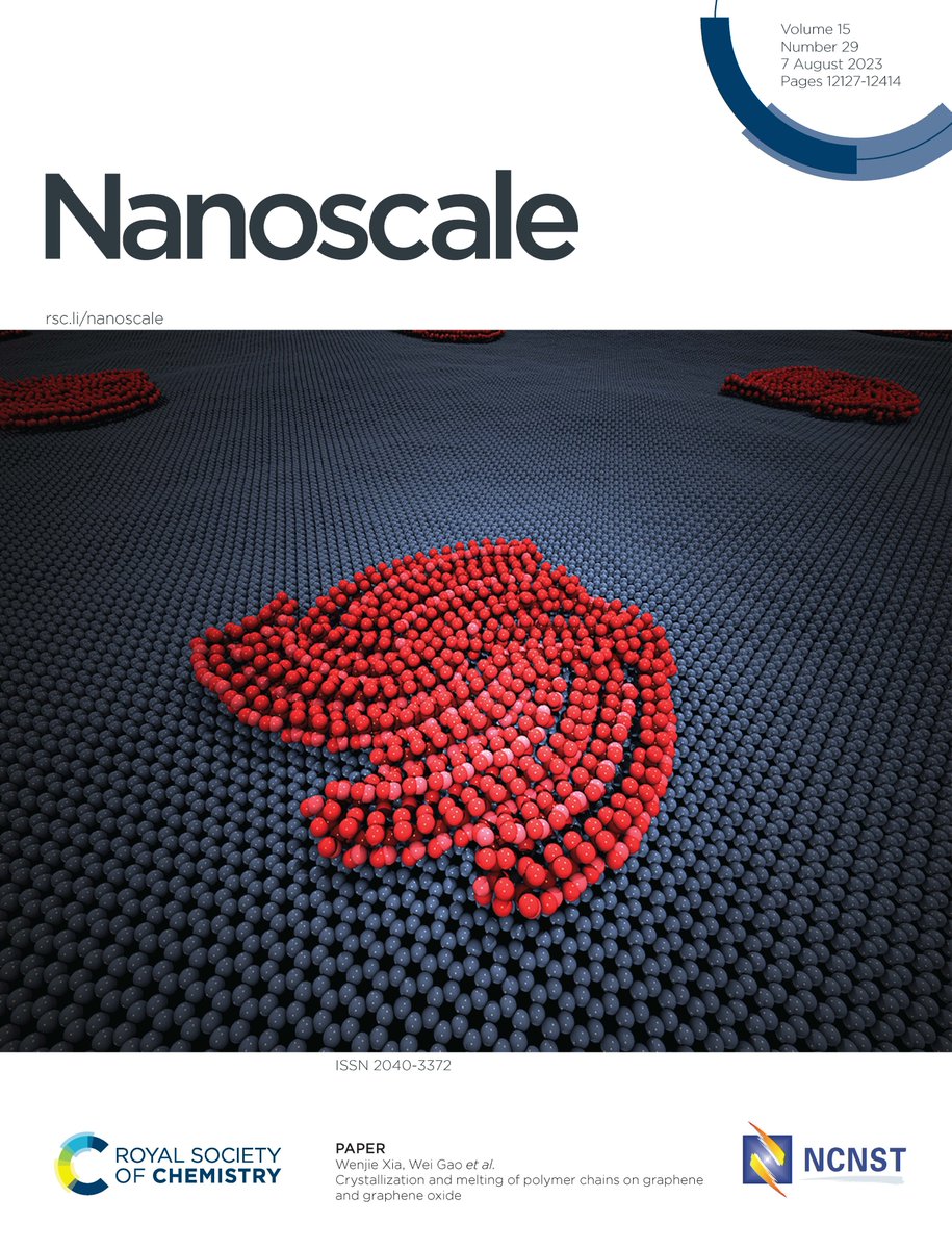 Check out what's inside our front cover this issue! 
'Crystallization and melting of polymer chains on graphene and graphene oxide' by Professor   Wei Gao et al. 
Read it here: 👇pubs.rsc.org/en/content/art…