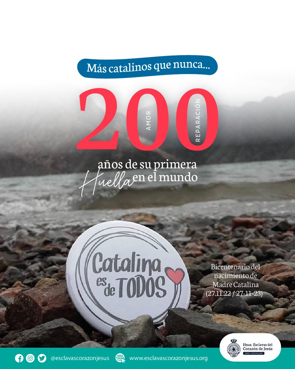 Catalina recibió el tesoro del CARISMA y en ella, somos invitados a la misión de compartirlo, comunicando y haciendo presente el amor del Corazón de Jesús.
Compartir la vida, la vocación, los deseos, los sueños...
#27catalinos #madrecatalina