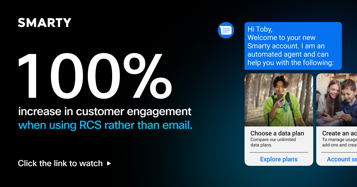 webex_cpaas's tweet image. Customer wins make us. 😊

Watch how @SMARTYMobileUK transformed their customer communications with Webex Connect: cs.co/6012PXttr

#WebexConnect #CX
