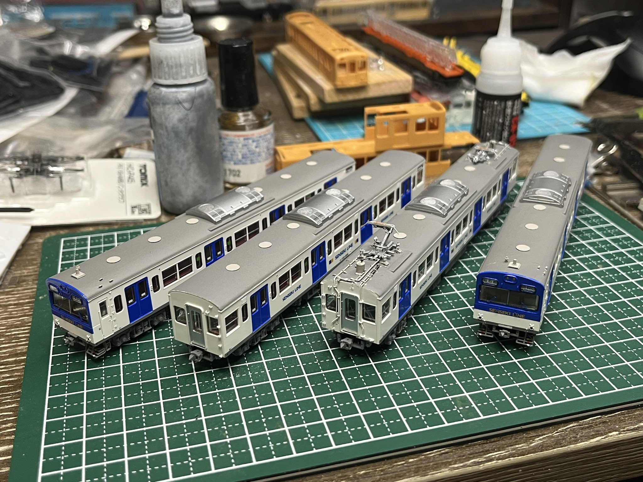 仙石線 103系RT235編成 4両セット(新品コアレス動力ユニット組込済) 仙石線 103系RT235編成 4両セット(新品コアレス動力ユニット組込