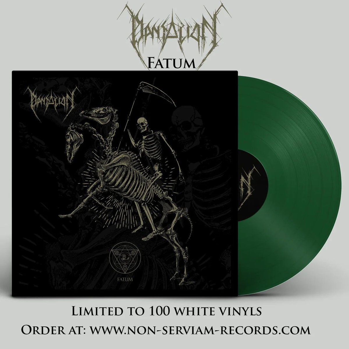 Dantalion “Fatum” on September 8th 2023 via Non Serviam Records.

“Fatum” will be released as digipak CD, ON Green VINYL and Digital. 

The pre-orders are available here:👇🏻
CD: non-serviam-records.com/products/danta…
VINYL: non-serviam-records.com/products/danta…
Bandcamp: non-serviam-records.bandcamp.com/album/fatum