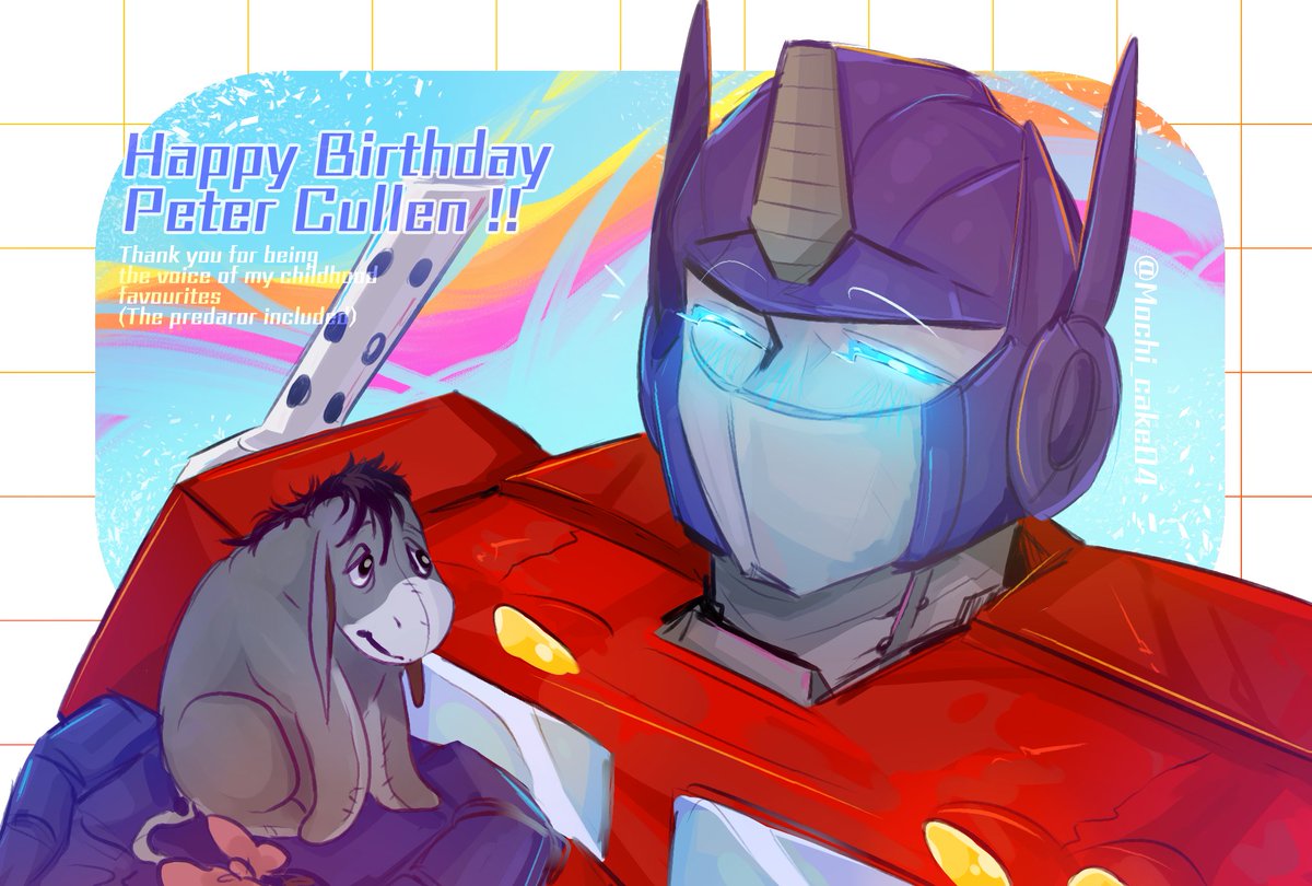 Mochi_cake04's tweet image. Happy birthday Peter Cullen !!

Crazy how your voice is in so many childhood related hyperfixations

#PeterCullen #OptimusPrime #eeyore