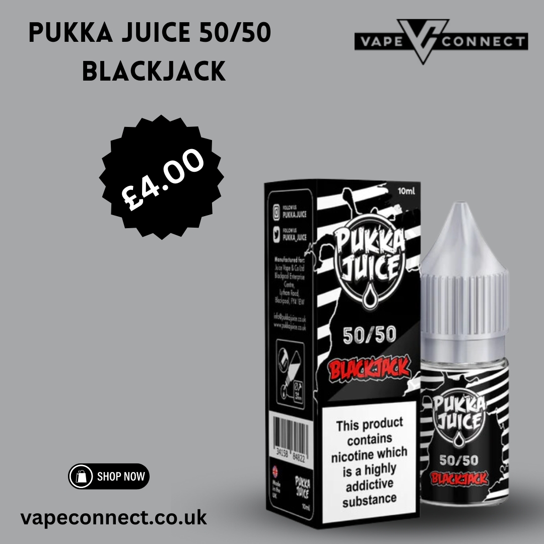 Pukka Juice 50/50 BlackJack at £4.00 available
The blackjack by pukka juice has the sweetness as by the sweets of aniseed. The distinctive taste make it a favorite of sweet lovers.
vapeconnect.co.uk/.../pukka-juic…...
#ejucie #eliquiduk #pukkajuice #vapeflavour #vapes