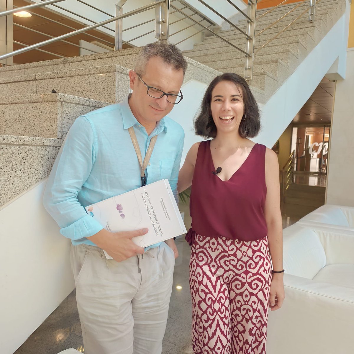 JMendez_DNA's tweet photo. Brand new PhD in the DNA replication Group @CNIOStopCancer! Congratulations, Dr Elena Blanco-Romero, on a great defense! Many thanks to the Evaluation Panel: Luis @lblancodavila1, Ana @ChromDyn , Javi @javi_coloma, Judit @judjisa &amp; Borja @3M_Lab. A happy afternoon in Madrid. https://t.co/SJHo6b2DYp