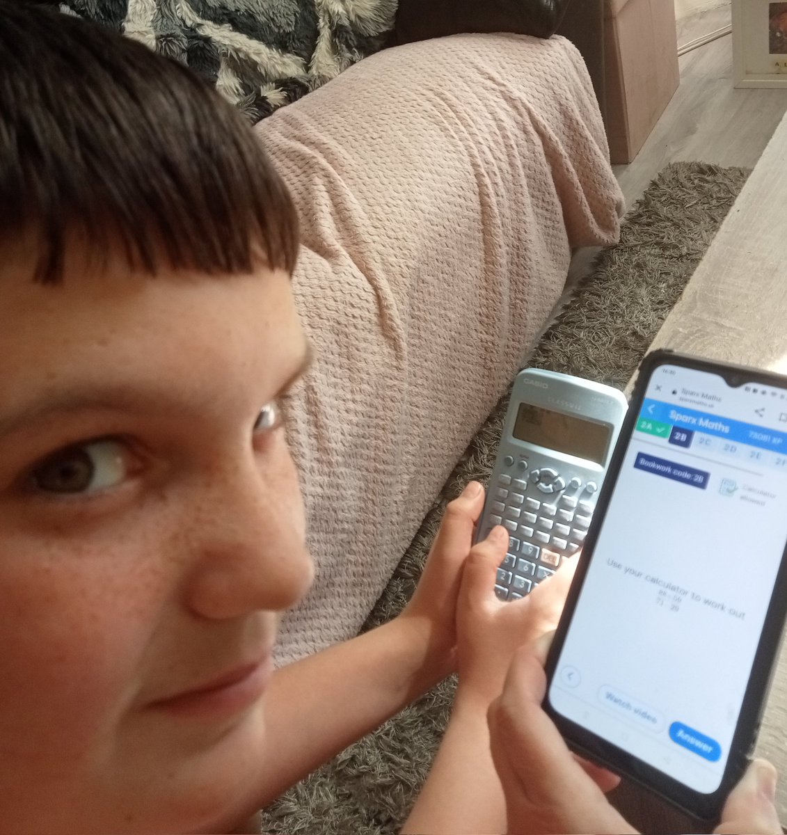 Kelly81919240's tweet photo. Keiran doing some extra independent sparx maths in the school holiday @TrinityAcademyL https://t.co/HWH7dRz39f