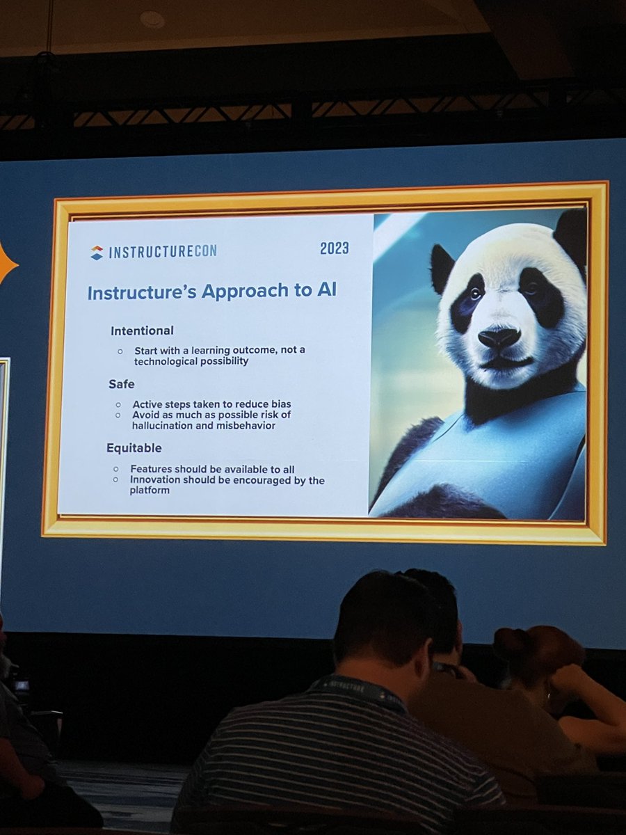 Love this quote discussed the morning about AI at #instcon23. AI is here so how as educators can we take it &amp; use it for the positive, &amp; teach students to use it to learn &amp; better our world! Use it for purpose and intention just like you would with any other tool!