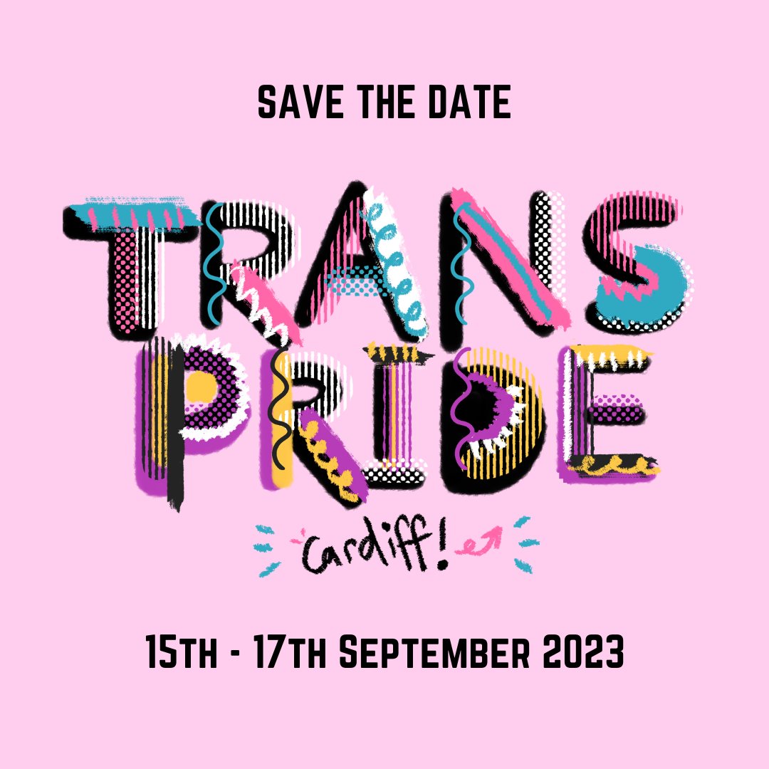 SAVE THE DATE! TRANS PRIDE CARDIFF IS BACK! From the 15th-17th September, we’re going to be bringing you a varied programme of entertainment, community building and protest - we’re bringing Pride back to its roots, and we can’t wait to share it with you!