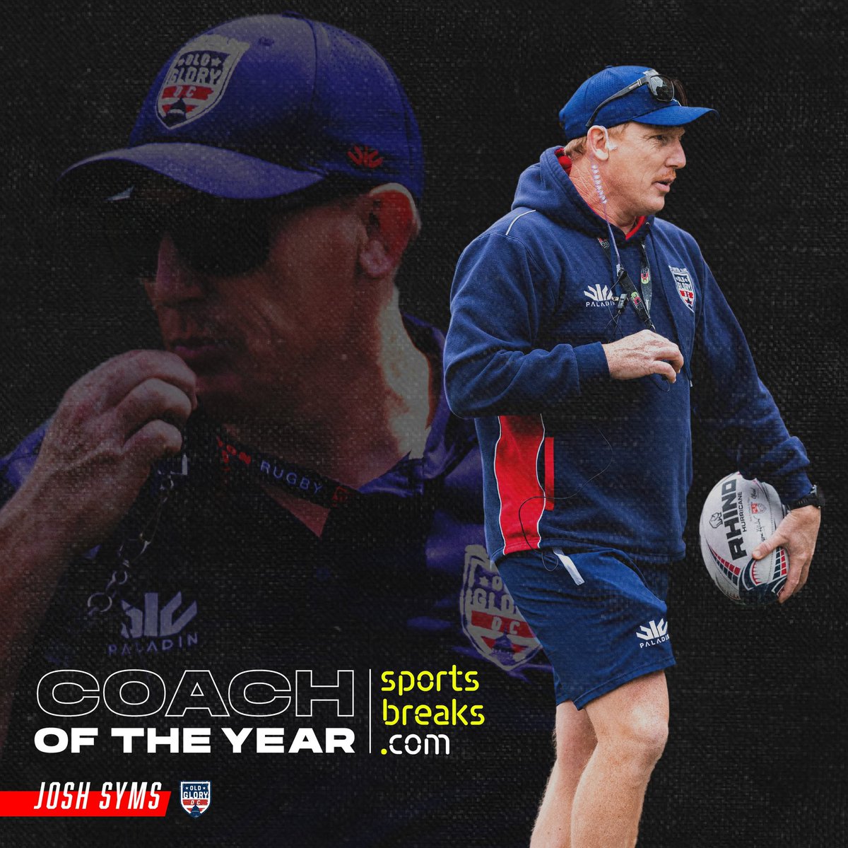 Congratulations to the @sportsbreakscom Coach of the Year, @syms_joshua, who undoubtedly left his mark on @OldGloryDC and the League. Syms led the team to a Championship Series debut and through a thrilling upset over the 2022 MLR Champions in the Eastern Conference Eliminator.…