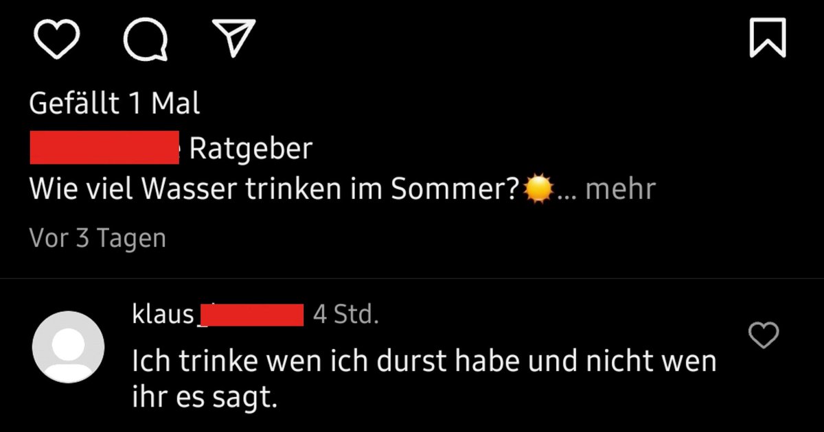 Is gut Klaus, beruhig dich bitte.