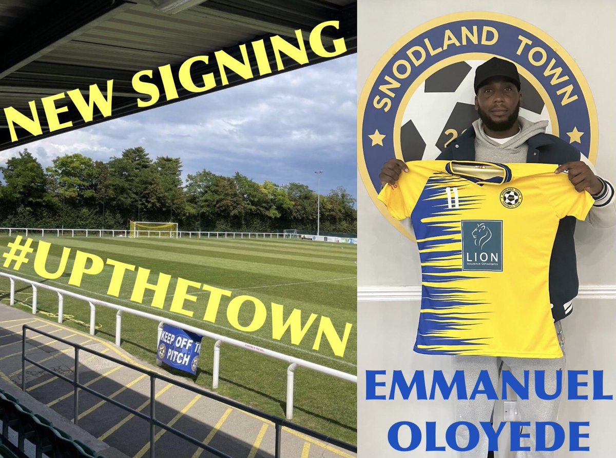 snodlandtownfc's tweet photo. EMANS HERE
We are excited to announce the arrival of former @CorinthianFC & @ChathamTownFC striker @EmanRicardo
Eman will go straight into the Squad tomorrow to face @StansfeldFC
Welcome to the club BIG DARG ⚽️
@SCEFLeague @KentishFootie
#UPTHETOWN #BlueYellowArmy 💙💛 https://t.co/qqgzougAhW