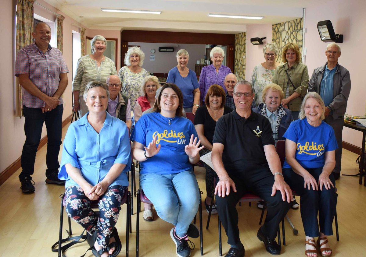 LodgeConnaught's tweet photo. Goldies Sing&amp;Smile
On the 26th May the Masonic Charitable Foundation (MCF) announced the approval of two new grants for Somerset charities. The Brethren of Connaught Freemasons Lodge were delighted to learn that one of these charities is the Goldies Sing&amp;Smile @PGLSomerset https://t.co/JPBGnPBAm8