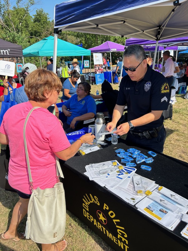 DPDNWNPO's tweet photo. North West NPO providing safety tips and gun locks at North Dallas Spanish Seventh-Day Adventist Church Health Fair https://t.co/wOYEBmMRgm