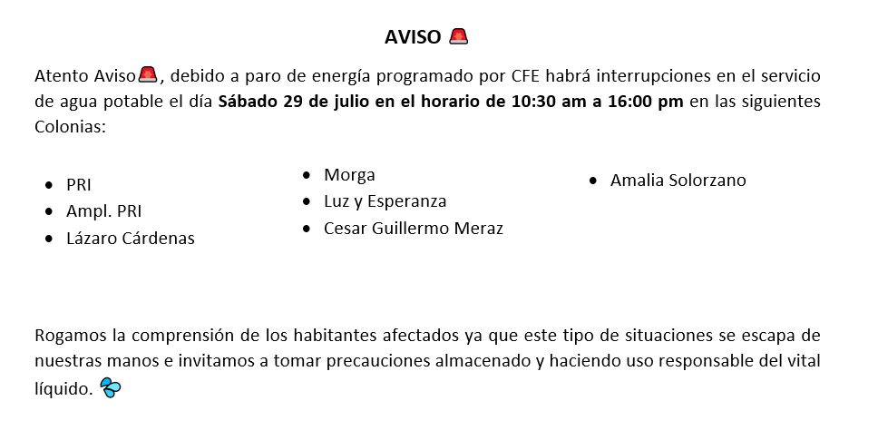 🚨ATENTO AVISO🚨