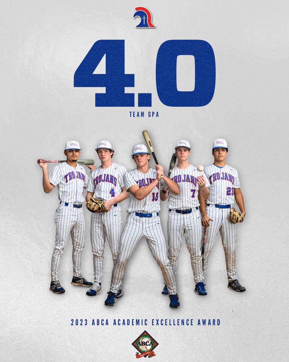 TCA Addison Sports (@tca_addison) on Twitter photo Winners on the field and winners in the classroom.
TCA is the only <a href="/TAPPSBaseball/">TAPPS Baseball</a> D1 program to merit <a href="/ABCA1945/">ABCA</a> Academic Excellence honors! ๐ฅ
So proud of the hard work our students put into their <a href="/TCATrojans/">Trinity Christian</a> experience!
#TrojanPride Winners on the field and winners in the classroom.
TCA is the only <a href="/TAPPSBaseball/">TAPPS Baseball</a> D1 program to merit <a href="/ABCA1945/">ABCA</a> Academic Excellence honors! ๐ฅ
So proud of the hard work our students put into their <a href="/TCATrojans/">Trinity Christian</a> experience!
#TrojanPride